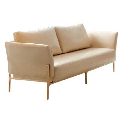 China Wholesale Sofa Armchairs Living Furniture Luxury Metal Convertible Gold Couch Set Modern Style Fabric Packing Room Color for sale