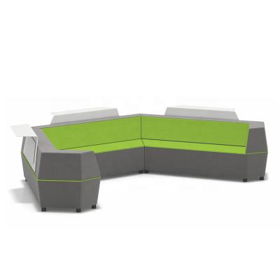 China Modern Modular Public Waiting Room Half Round Sofa Office Reception Sofa Modular for sale