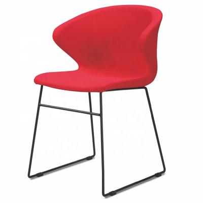 China Modern Sillas Office Public Area High Furniture Restaurant Bar Stool Chairs With Metal Base for sale