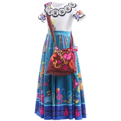 China Isabella's Magical Children's Costume Cos Full House Encanto Full Set Cosplay Costume Princess Breathable Skirt Princess Dress for sale