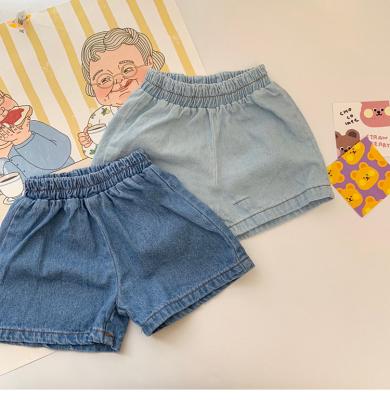 China Anti-wrinkle baby boy girls shorts summer solid casual denim shorts jeans for toddler girls design clothing kids cowboy Pants for sale