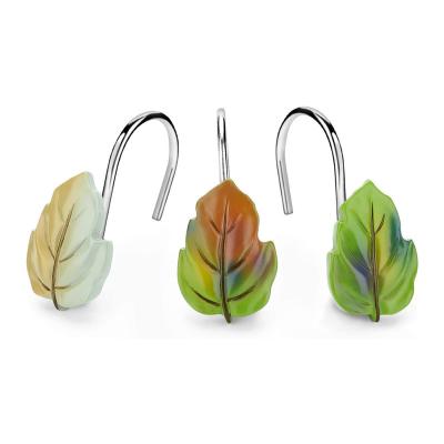 China Modern Manufacturer wholesale rust resistant resin head decorative plastic shower curtain hooks for sale