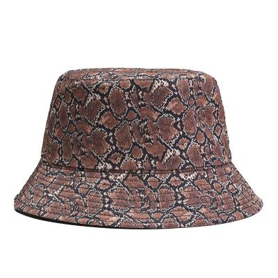 China Foreign trade fisherman's breath border leopard print blast hat lady's casual double-sided warm hat pot hat for sale