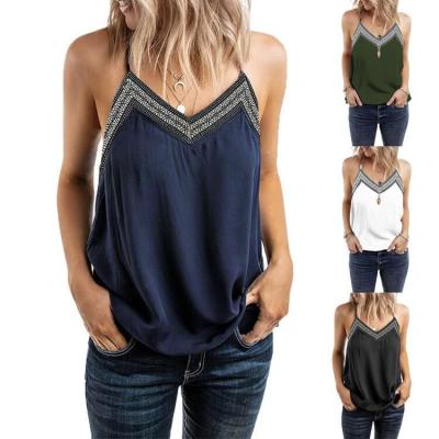 China New female QUICK DRY summer sling V neckline sexy vest inside fashion lace shirt wearing pungent camisole for sale