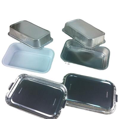 China High Quality FACTORY PRICE Rectangle Aviation Foil Food Container Aluminum Foil Container With Lid With AIR VENT for sale