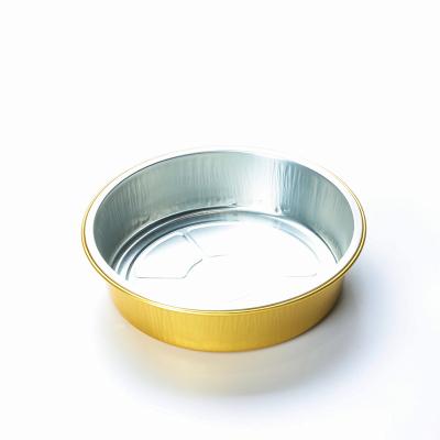 China Food round 870ML aluminum foil cover tray and aluminum tray and aluminum containersThe factory can accept customs service for sale