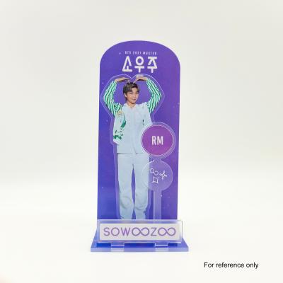 China Customized Customized Fashionable Wholesale Korean Transparent Bulletproof Youth Group Idol Pop Album BTS Acrylic Photo Stand for sale