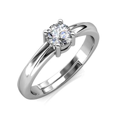 China Handmade High Quality Solitaire Ring Affordable Priced 1 Carat GRA Moissanite 925 Sterling Silver Wedding Women's Solitaire Ring Destiny Jewelery for sale