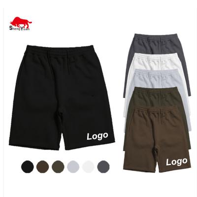 China Wholesale Custom Logo Cotton Men's Sports Gym Anti-Wrinkle Sweat Shorts Cotton Workout Shorts for sale