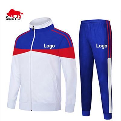 China Factory Custom Made Jogger Sweatsuit Men's Comfortable 100% Polyester Lady Breathable Tracksuit For Training for sale