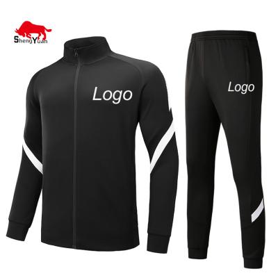 China Breathable Custom Logo Soccer Training Athletic Track Jacket Fits Men Sportswear Gym Training Tracksuits for sale