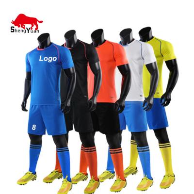 China OEM Sports Style Thailand Quality Men Custom City Club Training Shirt Adult Soccer Shirts Sets Soccer Wear Football Uniform for sale