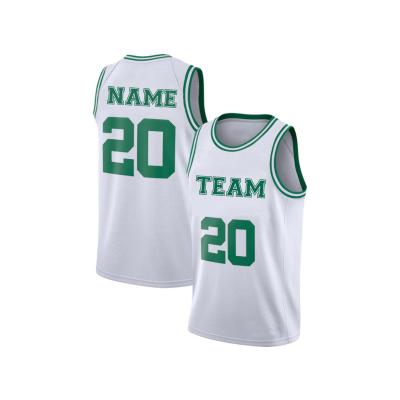 China 2022 Antibacterial Customized Quilted Jersey Sublimation Basketball Uniform Basketball Shirts for sale