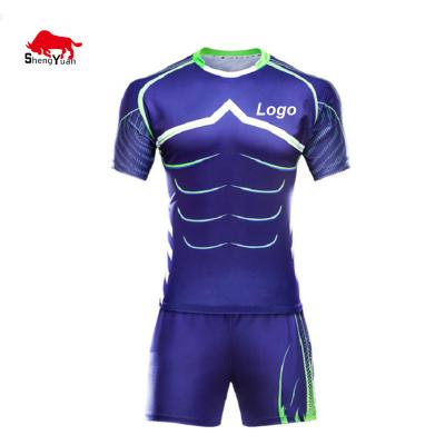 China Rugby Shirt Football Wear Uniforms Antibacterial Custom Print Sublimation Rugby Singlet for sale