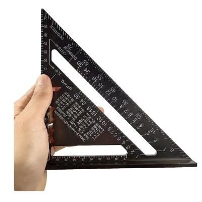 China Other Construction Multifunctional Adjustable Square Drawing 150mm-200mm Stainless Steel Metric Triangle Ruler for sale