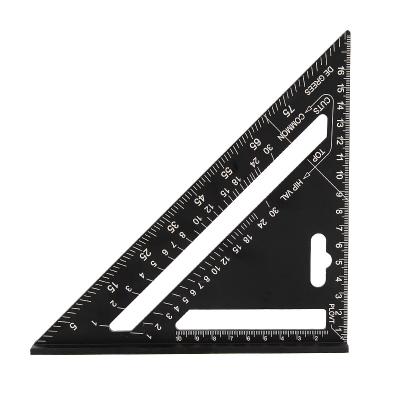 China Aluminum Metric Woodworking 18cm Rafter Square Triangle Ruler Carpentry Adjusts Gear Square for sale