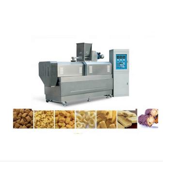 China Automatic Twin Snacks Machine Screw Corn Puff Snacks Machine Extruder For Snack Food for sale