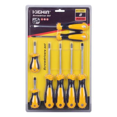 China Household Tool Kit 8 Pieces Screwdriver Sets Multifunctional Professional DIY Tools Screwdrivers for sale