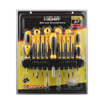 China 37 Pieces Screwdriver Sets With Precision Screwdriver And Magnetic Transmission Handle Hand Screwdriver Bit And Professional Tools HYS011737 for sale