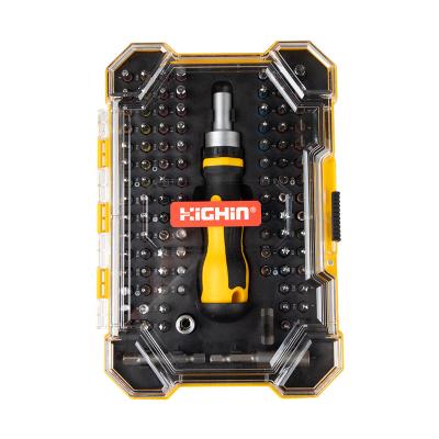 China 105 Piece Ratchet Screwdriver Bit Set Professional Tool Kit HYZ029105 for sale