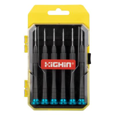 China Mobile Phone Tool Kit 6 Pieces Professional Tool Kit Screwdriver Precision For Mobile Phone Repair for sale