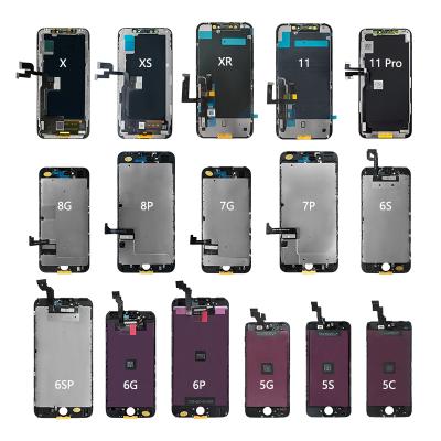 China Factory Price Mobile Phone LCDs Screen Display For iPhone 5 6 7 8 Max 5S 6P 6S 6SP 7P 8P Phone LCD Display X XS XR 11 XS All Models for sale