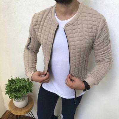 China New Solid Color Autumn Fashion Slim Casual Zipper Sports Jacket Men's Fashion Jacket for sale