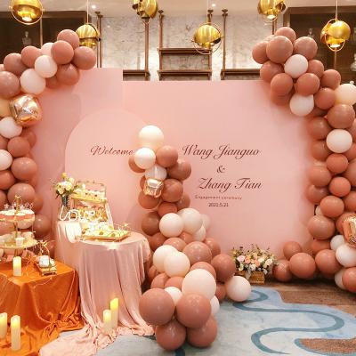 China European Birthday Party Event Decoration Props Custom Backdrop Plate Round Acrylic Square Wall KT Wedding Backdrop for sale