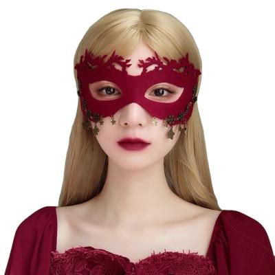 China Fashion manufacturers direct selling bar dance birthday party cosplay festival role playing the props girl birthday party red mask for sale