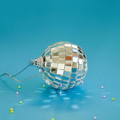 China Fine Glass Ball Reflective Christmas Ball Mirror Decoration Wedding Performance Stage Background Disco Hanging Mirror Ball for sale