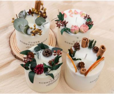 China Factory Wholesale Aromatherapy PILLAR Candle Set Scented Candle Factory Scented Smokeless Soy Free for sale