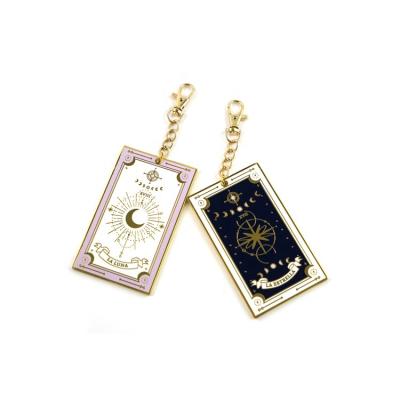 China Promotion Gift Wholesale 2020 Custom Fashion Stainless Steel Enamel Key Chain As Decoration Promotional Gifts for sale