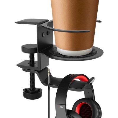 China Direct Game High Quality Headset Clamp Holder Cup Clamp Desktop Space Saving Factory Jimeite Display Earphone Stand for sale