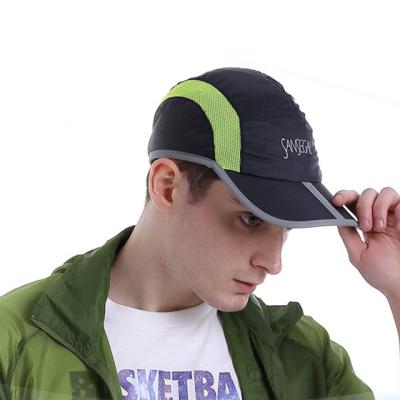 China breathable & Sports Foldable Hat Waterproof Led Flashing Reflective Running Hat for sale