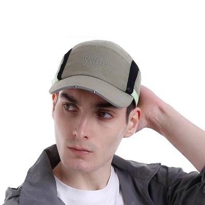 China COMMON Custom High Quality 5-Panel Baseball Cap Sports Reflective Printed Hat With Led Lights for sale