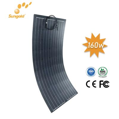 China China Factory 30w 60w 100w 160w ETFE Solar Panel Powerful Waterproof Flexible Customized Solar Panel for sale