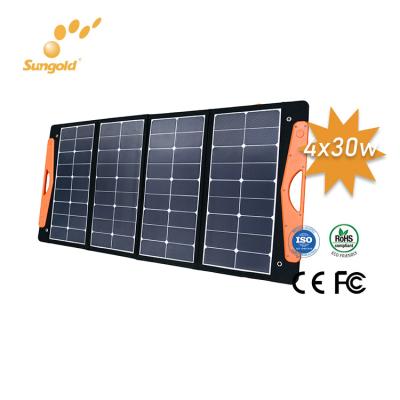 China Best Portable Solar Panel 100w 200w 300w Foldable Solar Panels Bag 625*375*45mm for sale