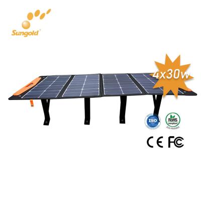 China China Factory Supply Customized Mini Solar Panel 5V 7w Folding Solar Charger 625*375*45mm for sale