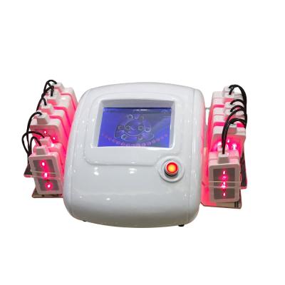 China Skin Tightening Strawberry Diode Laser 650nm Lipo Laser Slimming Machine 14 Pads for sale