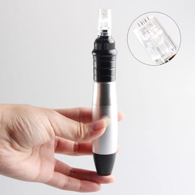 China Weight Loss Microneedling Pen Electric Wireless Derma Pen Adjustable Microneedle Dermapen For Face Body Home Use for sale