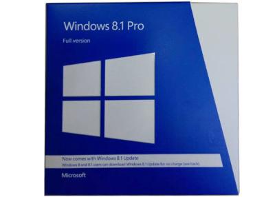 China Windows 8.1 Pro Pack 32 Bit 64 Bit Retail Box Windows 8.1 Product Key Code for sale