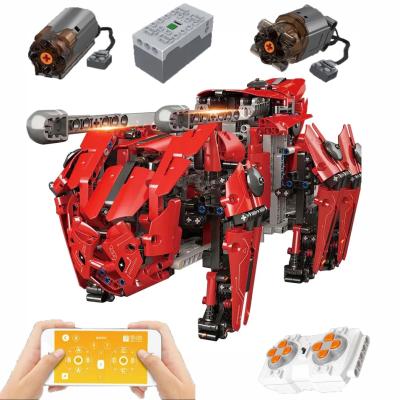 China DIY Brick 20005 Mold King 1608pcs RC Hexapod Machine Building Building Blocks Technical Building Blocks Walking Tank Bricks Collecting Model Toy For Kids for sale