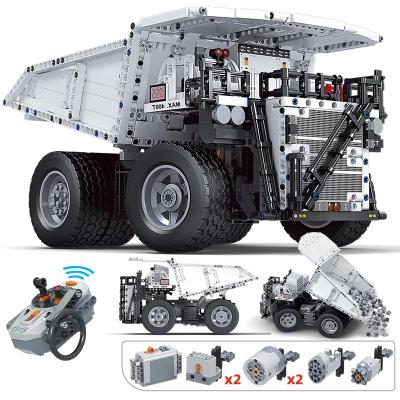 China Brick WL7120 1383PCS Remote Control Power RC Mining Truck DIY Building City Engineering Technic Vehicle The Large Building Block Of Bricks Toys for sale