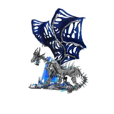 China Building Toy K91 The Magical Frost Dragon Sindragosa Queen Assembly Bricks Kids Christmas Gifts Movie Toys 1388PCS Building Blocks for sale