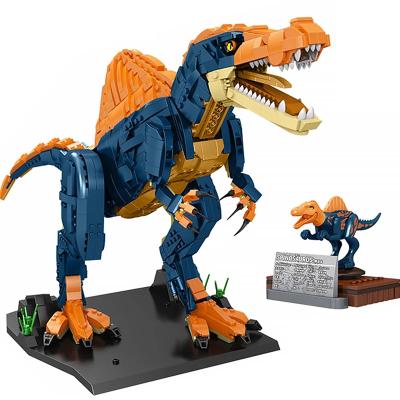 China Building Block Toy FC6207 Animal Park World Jurassic Dinosaur Spinosaurus Model Bricks Assembly Toys For Children Gift for sale