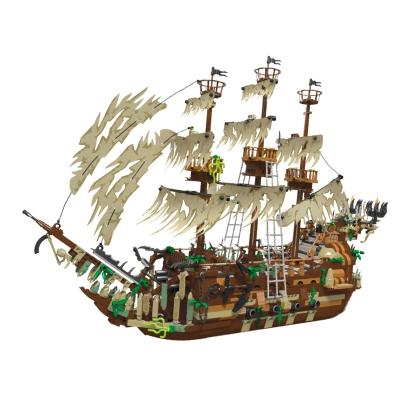 China Creative Expert Building Toy 35002 JIESTAR Ideas Pirate Flight Dutch Sailing Caribbeans Big Ship Moc Brick Model Building Block for sale