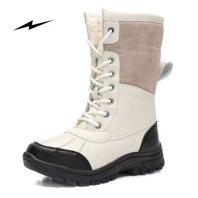 China Winter Boots Fashion Trend Snow Travel Outdoor Zipper High Top Non-slip Boots Men's Velvet Plus Cotton Warm Casual Shoes for sale