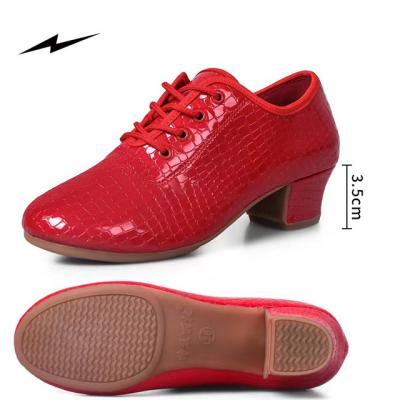 China Good Quality Professional Dancer Shoes Red Latin National Standard Dance Shoes for sale