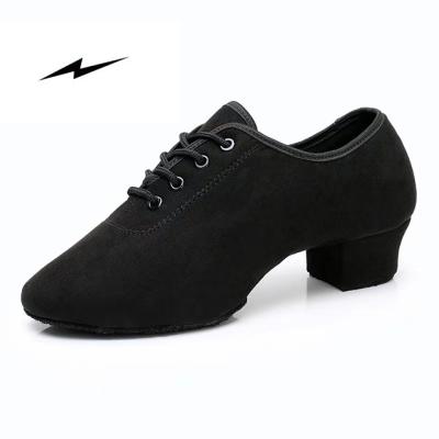 China Good Quality Square Dancing Shoes Women Professional Dancer Medium High Heels Women's Dance Practice Shoes for sale