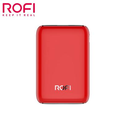 China Fast Charging Support ROFI 10000mAh Rechargeable Smart Power Bank With Polymer Battery for sale